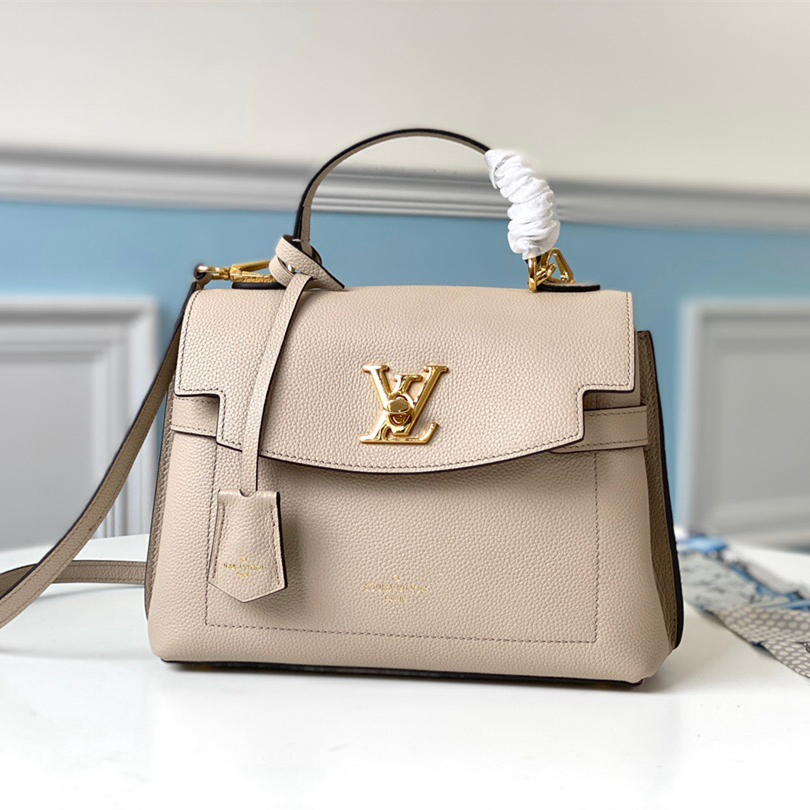 Louis Vuitton Black Soft Calfskin Lockme Ever Bb Silver Hardware, 2020, Womens Handbag